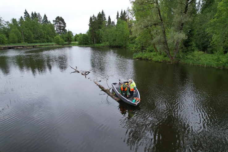 Уборка Кобринки в рамках акции «Вода России»