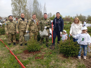 Заложение геоглифа «ПОБЕДА»