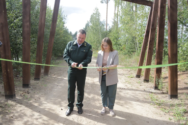В Мяглово открылась музыкальная экологическая тропа